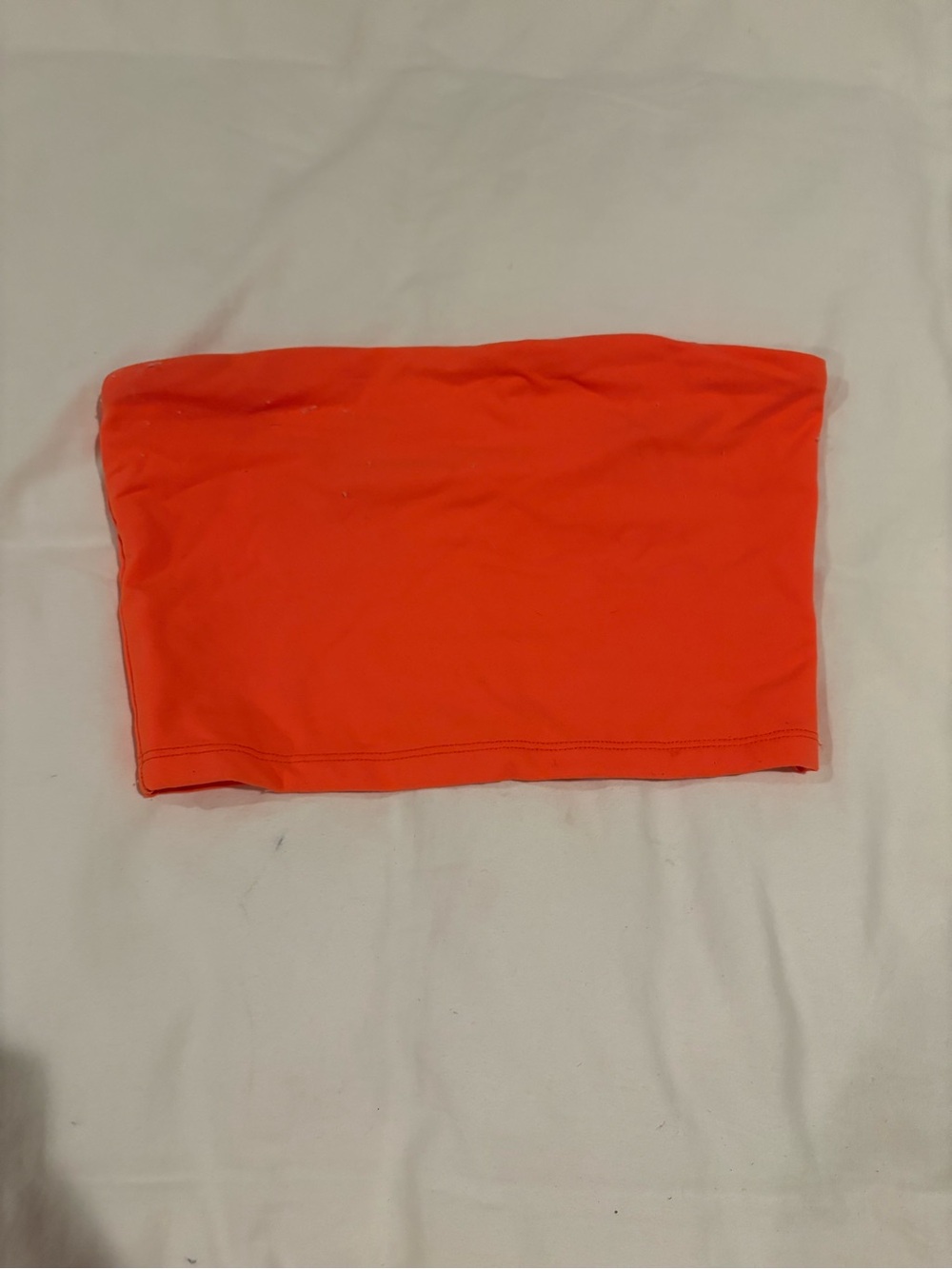 Susana Monaco Neon Orange Strapless Tube Top